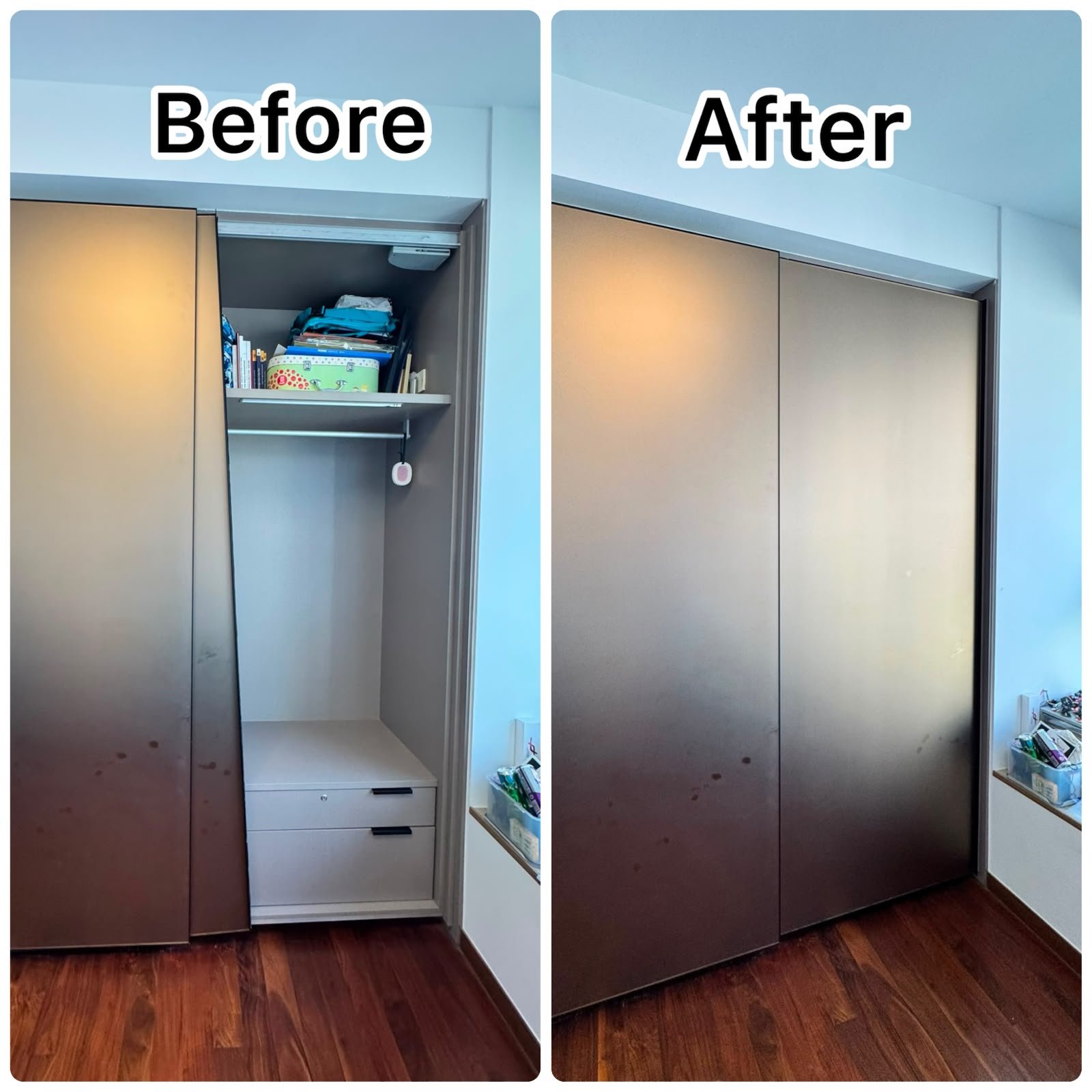 Sliding Wardrobe Door Repair & Adjustment Service in Singapore